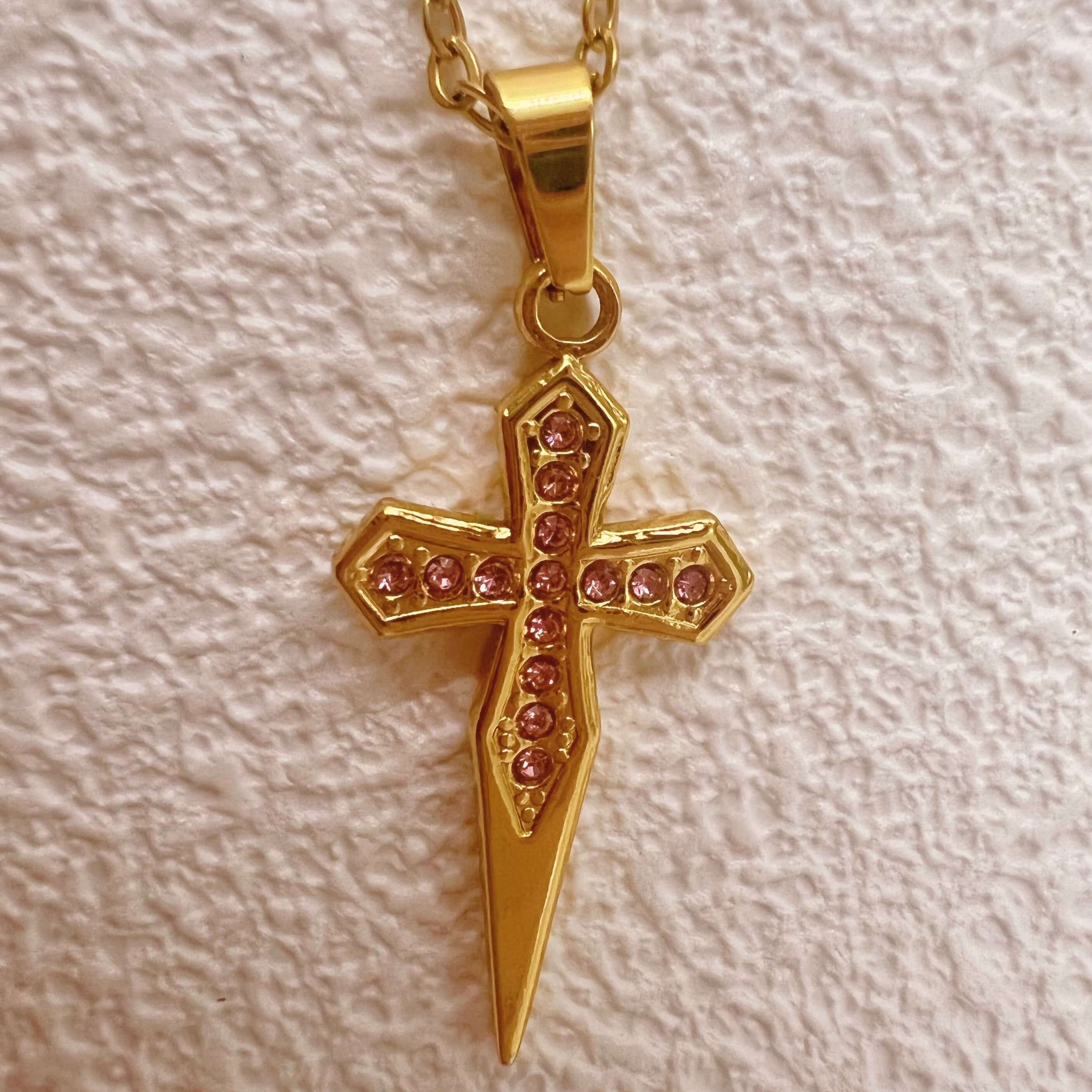 Deep V Cross Necklace for Labubu Style Doll Accessories