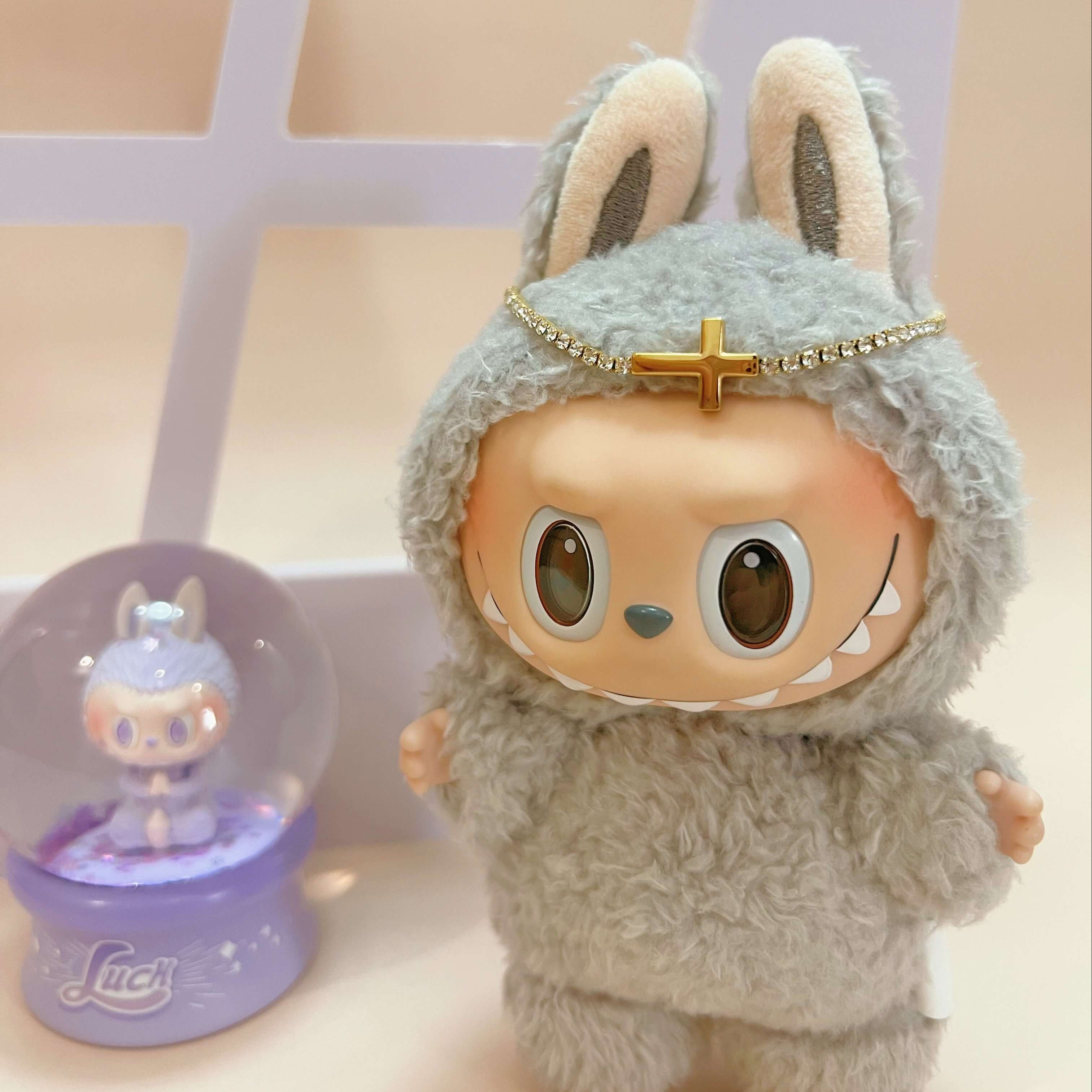 Gold Silver Head Chain For Labubu Style Doll Accessories