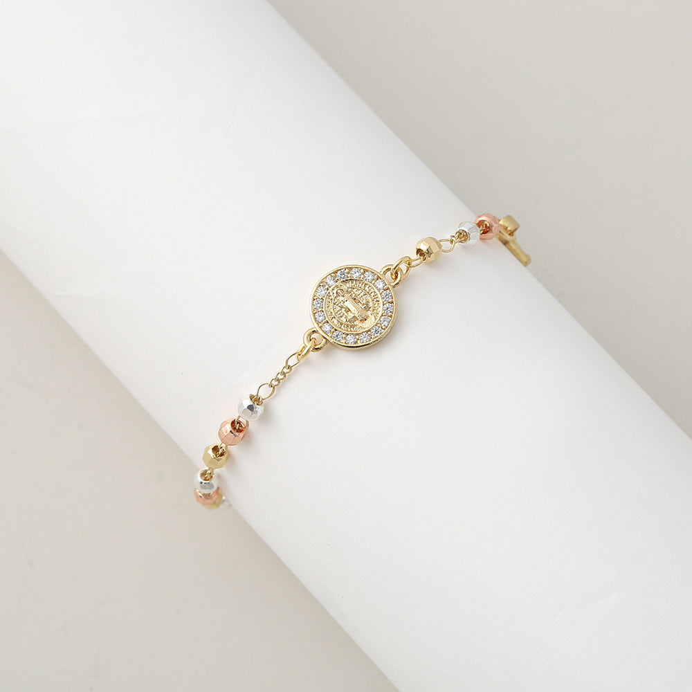 Coin Cross Head Chain For Labubu Style Doll Accessories